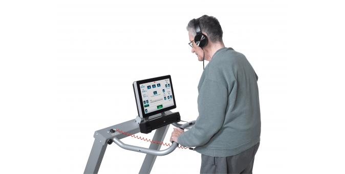 Biodex Gait Trainer 3 Treadmill Patient and Music Therapy